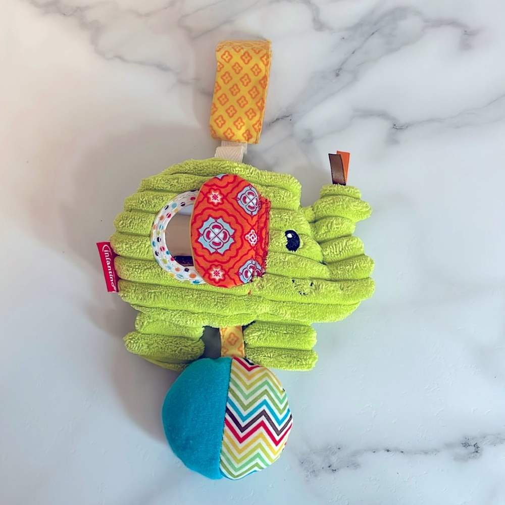 Infantino Elephant Rattle Car Seat/Stroller Toy